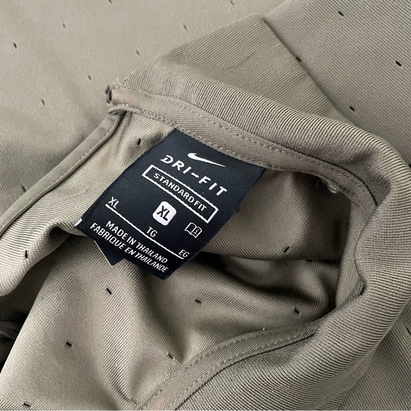 NWT NIKE Green High Neck Collared Polo XL - Picture 9 of 10